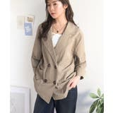 さらっと羽織る、立体の表情。サッカー素材ダブルテーラードジャケット(長袖) | Classical Elf | 詳細画像30