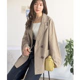 さらっと羽織る、立体の表情。サッカー素材ダブルテーラードジャケット(長袖) | Classical Elf | 詳細画像31