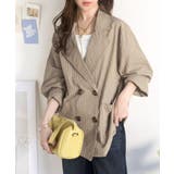 さらっと羽織る、立体の表情。サッカー素材ダブルテーラードジャケット(長袖) | Classical Elf | 詳細画像33