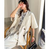 上品なシボ感とストライプ柄が、洗練された都会的な印象に。サッカー素材ダブルテーラ… | Classical Elf | 詳細画像7