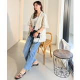 上品なシボ感とストライプ柄が、洗練された都会的な印象に。サッカー素材ダブルテーラ… | Classical Elf | 詳細画像9