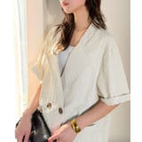 上品なシボ感とストライプ柄が、洗練された都会的な印象に。サッカー素材ダブルテーラ… | Classical Elf | 詳細画像14