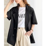 上品なシボ感とストライプ柄が、洗練された都会的な印象に。サッカー素材ダブルテーラ… | Classical Elf | 詳細画像20