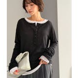 マルチWAYで着回し自在。リブ素材×シアー素材トップス 2枚セットアップ(長袖） | Classical Elf  | 詳細画像7 