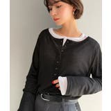 マルチWAYで着回し自在。リブ素材×シアー素材トップス 2枚セットアップ(長袖） | Classical Elf  | 詳細画像10 