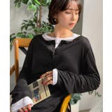 マルチWAYで着回し自在。リブ素材×シアー素材トップス 2枚セットアップ(長袖） | Classical Elf  | 詳細画像19 