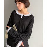 マルチWAYで着回し自在。リブ素材×シアー素材トップス 2枚セットアップ(長袖） | Classical Elf  | 詳細画像20 