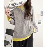 マルチWAYで着回し自在。リブ素材×シアー素材トップス 2枚セットアップ(長袖） | Classical Elf  | 詳細画像21 