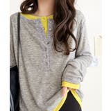 マルチWAYで着回し自在。リブ素材×シアー素材トップス 2枚セットアップ(長袖） | Classical Elf  | 詳細画像22 