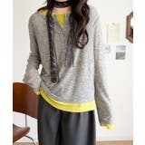 マルチWAYで着回し自在。リブ素材×シアー素材トップス 2枚セットアップ(長袖） | Classical Elf  | 詳細画像23 