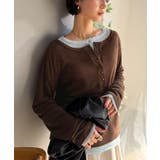 マルチWAYで着回し自在。リブ素材×シアー素材トップス 2枚セットアップ(長袖） | Classical Elf  | 詳細画像32 