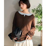 マルチWAYで着回し自在。リブ素材×シアー素材トップス 2枚セットアップ(長袖） | Classical Elf  | 詳細画像33 