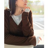 マルチWAYで着回し自在。リブ素材×シアー素材トップス 2枚セットアップ(長袖） | Classical Elf  | 詳細画像37 