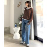 マルチWAYで着回し自在。リブ素材×シアー素材トップス 2枚セットアップ(長袖） | Classical Elf  | 詳細画像38 