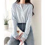 マルチWAYで着回し自在。リブ素材×シアー素材トップス 2枚セットアップ(長袖） | Classical Elf  | 詳細画像46 