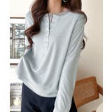 マルチWAYで着回し自在。リブ素材×シアー素材トップス 2枚セットアップ(長袖） | Classical Elf  | 詳細画像48 