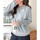 マルチWAYで着回し自在。リブ素材×シアー素材トップス 2枚セットアップ(長袖） | Classical Elf  | 詳細画像50 