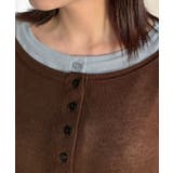 マルチWAYで着回し自在。リブ素材×シアー素材トップス 2枚セットアップ(長袖） | Classical Elf  | 詳細画像54 