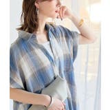 気分はリゾート♪大人可愛いチェック柄がポイント。パナマ風フレンチスリーブチェック… | Classical Elf  | 詳細画像24 