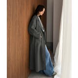 ばさっと羽織って大人の余裕。抜け感を楽しむベルト付きガウン風コート(ロング丈) | Classical Elf | 詳細画像18