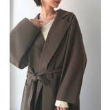 ばさっと羽織って大人の余裕。抜け感を楽しむベルト付きガウン風コート(ロング丈) | Classical Elf | 詳細画像26