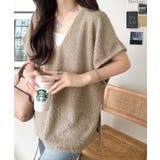 重ねるだけで、今日のコーデが一気に垢抜け。サイドスリットラメシャギーVネックベス… | Classical Elf | 詳細画像34