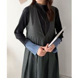 すらっと魅せて、品よく決まる。着回し上手なワイドタックVネックワンピース | Classical Elf | 詳細画像9