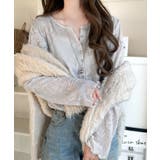 コーデに花を咲かせる♪花柄シアージャガードヘンリーネックフリル使いトップス(長袖… | Classical Elf | 詳細画像29