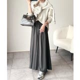 さらり、軽やか。リラックスstyleキマる。レーヨン素材ウエストギャザーフレアシ… | Classical Elf | 詳細画像15