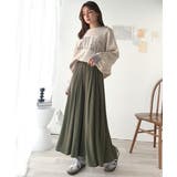 さらり、軽やか。リラックスstyleキマる。レーヨン素材ウエストギャザーフレアシ… | Classical Elf | 詳細画像26