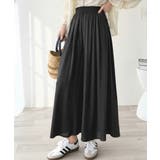 さらり、軽やか。リラックスstyleキマる。レーヨン素材ウエストギャザーフレアシ… | Classical Elf | 詳細画像4