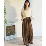 着回し抜群◎これ一枚でこなれ感♪ポンチボリュームコクーンパンツ | Classical Elf  | 詳細画像26 