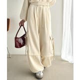 トレンド感のあるワイドシルエット、大人の抜け感を演出♪裏毛スウェットカーゴパンツ… | Classical Elf | 詳細画像11