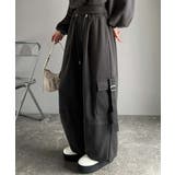 トレンド感のあるワイドシルエット、大人の抜け感を演出♪裏毛スウェットカーゴパンツ… | Classical Elf | 詳細画像20