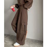 トレンド感のあるワイドシルエット、大人の抜け感を演出♪裏毛スウェットカーゴパンツ… | Classical Elf | 詳細画像31