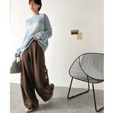 トレンド感のあるワイドシルエット、大人の抜け感を演出♪裏毛スウェットカーゴパンツ… | Classical Elf | 詳細画像38