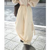 トレンド感のあるワイドシルエット、大人の抜け感を演出♪裏毛スウェットカーゴパンツ… | Classical Elf | 詳細画像3
