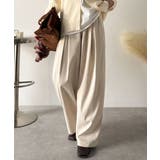 アイボリー | 「楽なのにキレイ」シンプルコーデに洗練さをプラス◎タックデザインパンツ | Classical Elf 