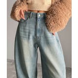 動きやすさとスタイルを両立！切り替えデザインコクーンシルエットデニム | Classical Elf  | 詳細画像9 