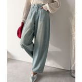 動きやすさとスタイルを両立！切り替えデザインコクーンシルエットデニム | Classical Elf  | 詳細画像12 