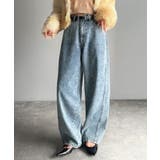 動きやすさとスタイルを両立！切り替えデザインコクーンシルエットデニム | Classical Elf  | 詳細画像19 