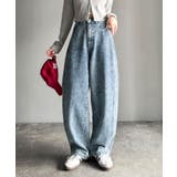 動きやすさとスタイルを両立！切り替えデザインコクーンシルエットデニム | Classical Elf  | 詳細画像21 