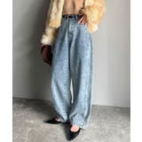 動きやすさとスタイルを両立！切り替えデザインコクーンシルエットデニム | Classical Elf  | 詳細画像23 