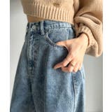 動きやすさとスタイルを両立！切り替えデザインコクーンシルエットデニム | Classical Elf  | 詳細画像26 