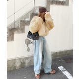 動きやすさとスタイルを両立！切り替えデザインコクーンシルエットデニム | Classical Elf  | 詳細画像4 