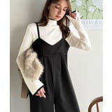 やさしさ香る秋冬レイヤード。キャミデザインワイドサロペットパンツ | Classical Elf  | 詳細画像11 