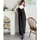 やさしさ香る秋冬レイヤード。キャミデザインワイドサロペットパンツ | Classical Elf  | 詳細画像15 