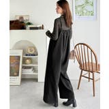 やさしさ香る秋冬レイヤード。キャミデザインワイドサロペットパンツ | Classical Elf  | 詳細画像18 