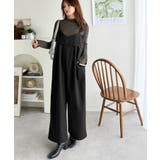 やさしさ香る秋冬レイヤード。キャミデザインワイドサロペットパンツ | Classical Elf  | 詳細画像20 