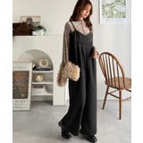 やさしさ香る秋冬レイヤード。キャミデザインワイドサロペットパンツ | Classical Elf  | 詳細画像22 